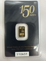 1g Goldbarren 150 Jahre UBS