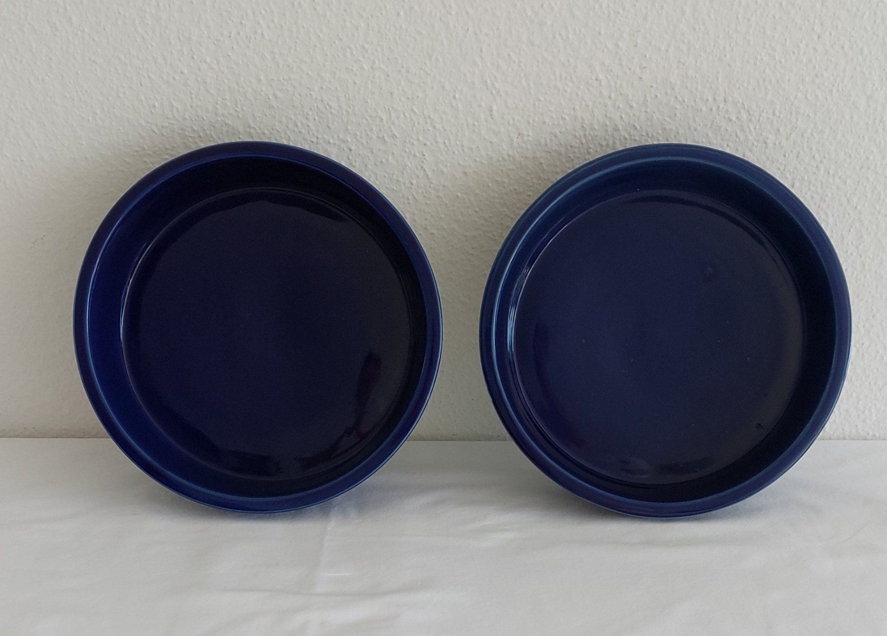 Untersetzer: 2 Keramik Blumenuntersetzer 24 cm dunkelblau – Neu (gemäss Beschreibung) aus Bergdietikon von Zozo 1