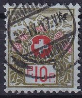 Sehr schönes Wappen 5B, Zweikreisstempel! SBK 90.-+++