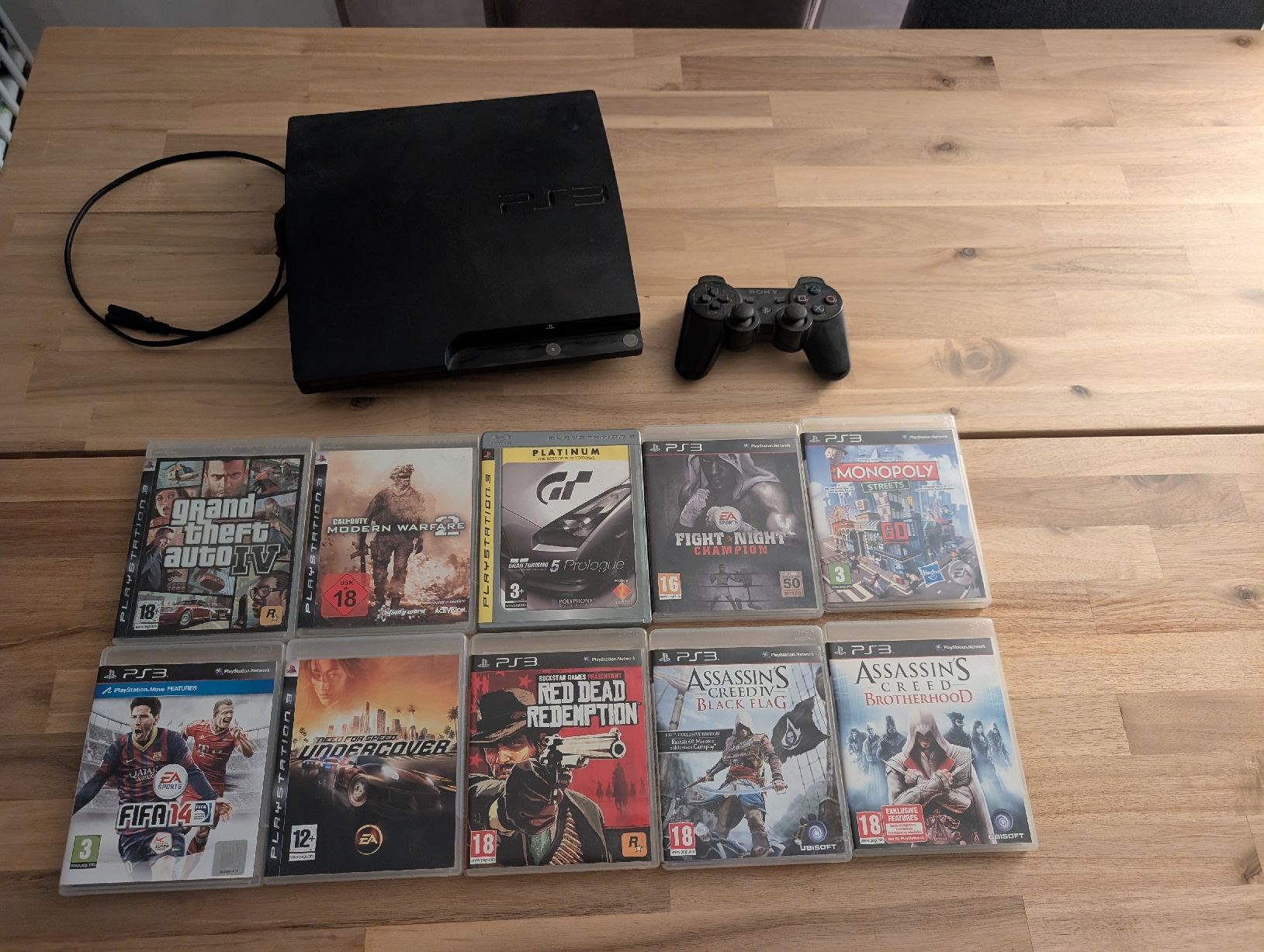 Sony Konsolen: Playstation 3 mit controller + spiele – Gebraucht aus Sursee von twu_7st5 1