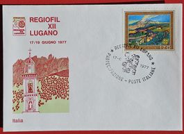 ITALIEN POSTA ITALIA PARTECIPAZIONE REGIOFIL LUGANO 1977