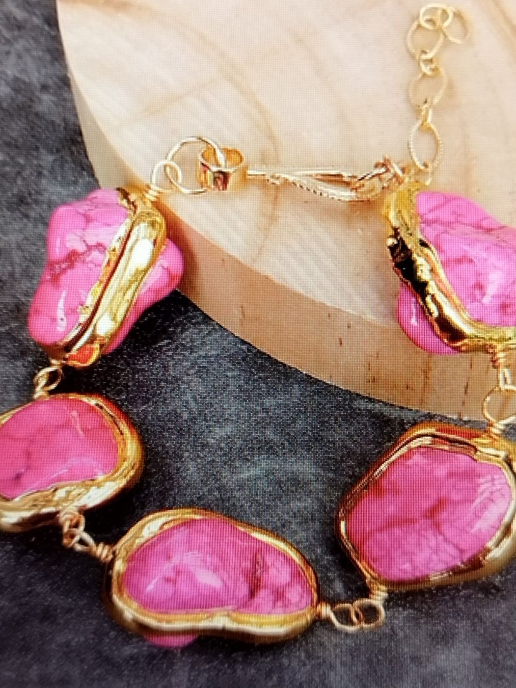 Armbänder & -reifen: Pink Turquoise With Gold Plated Armband – Neu und originalverpackt aus Basel von pro_79rs 4