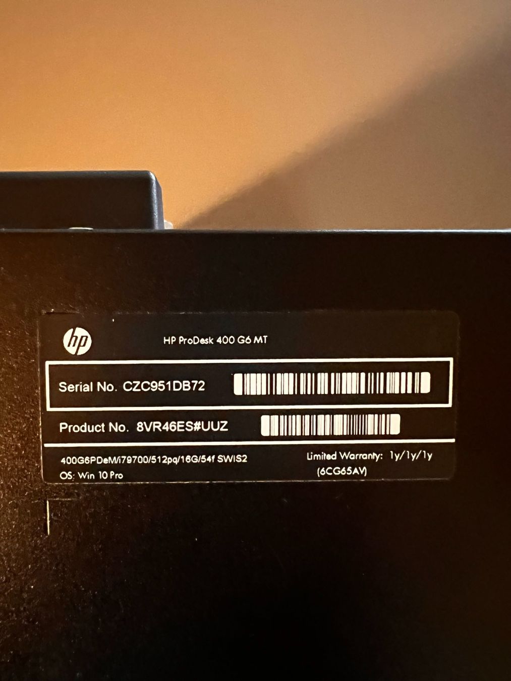 Hewlett Packard PC: HP ProDesk 400 G6 MT – Usato da Sarmenstorf venduto da nicokoechli 3