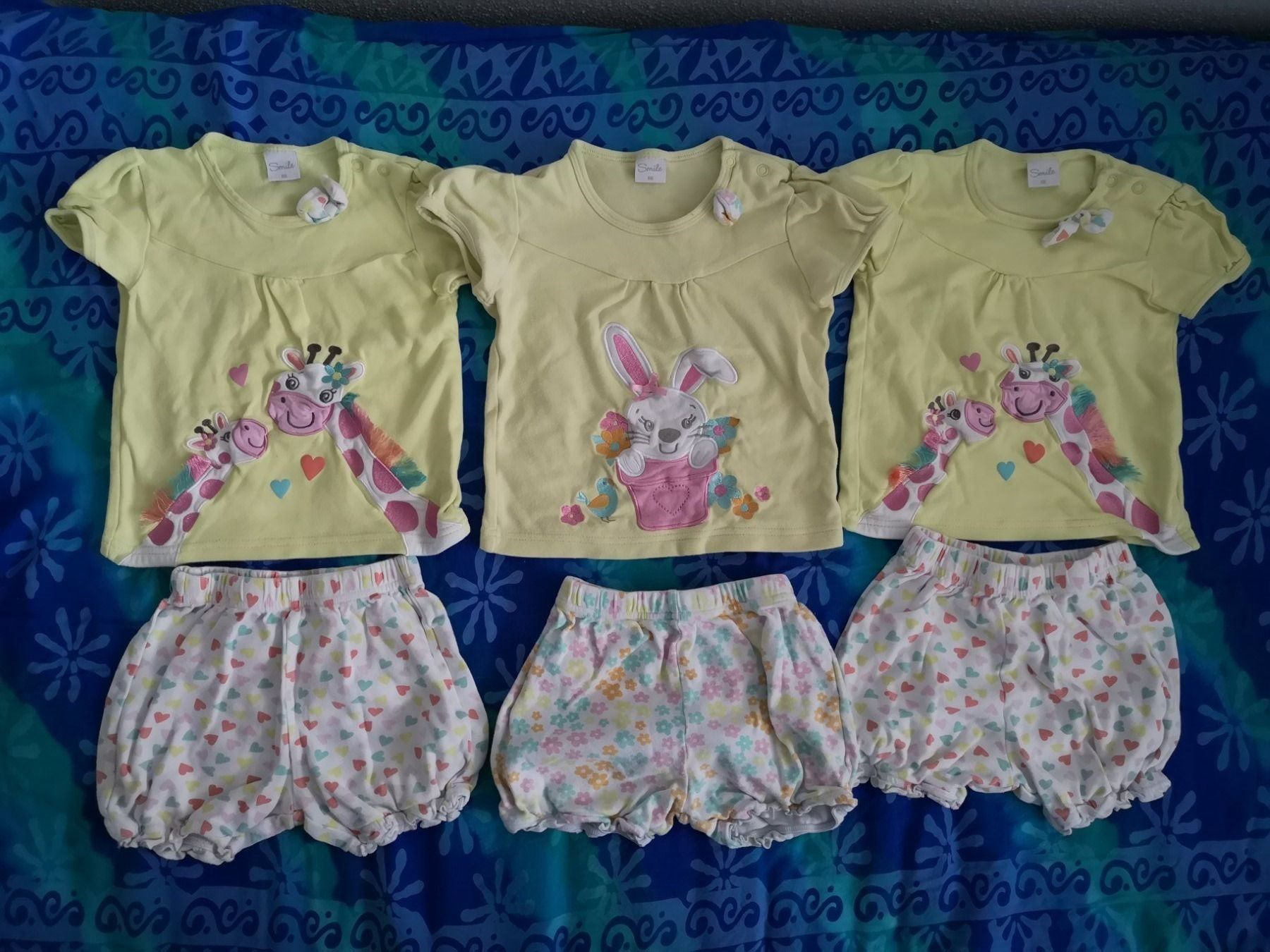 Migros Pigiama & Simili: Gr. 86 3 Pyjamas Kurzarm von Smile Gelb – Usato da Reiden venduto da eneiba