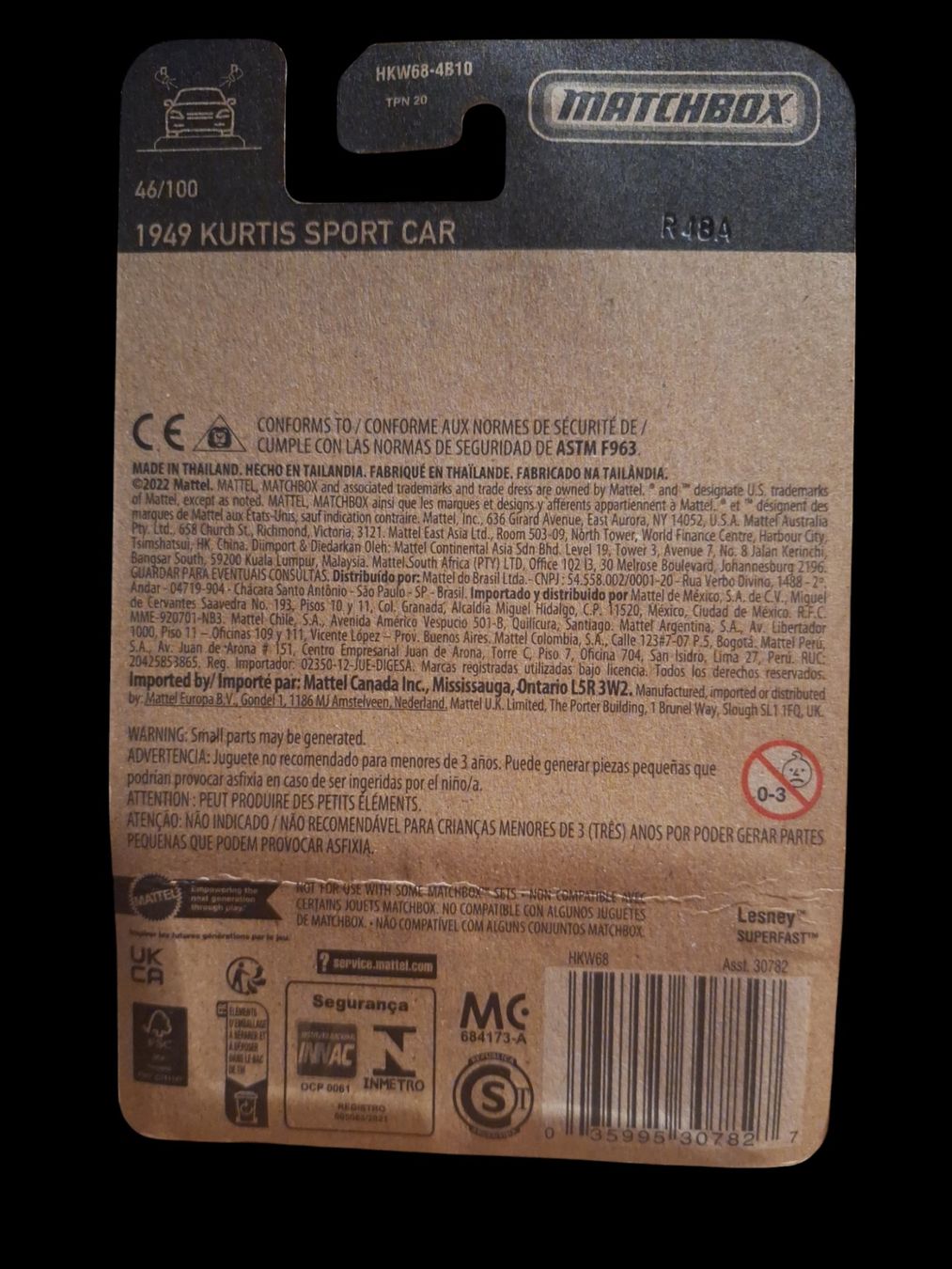 Matchbox Kurtis Sport 2023-1949 – Bleu Métallisé, édition 46/100 – Voiture De Sport Miniature