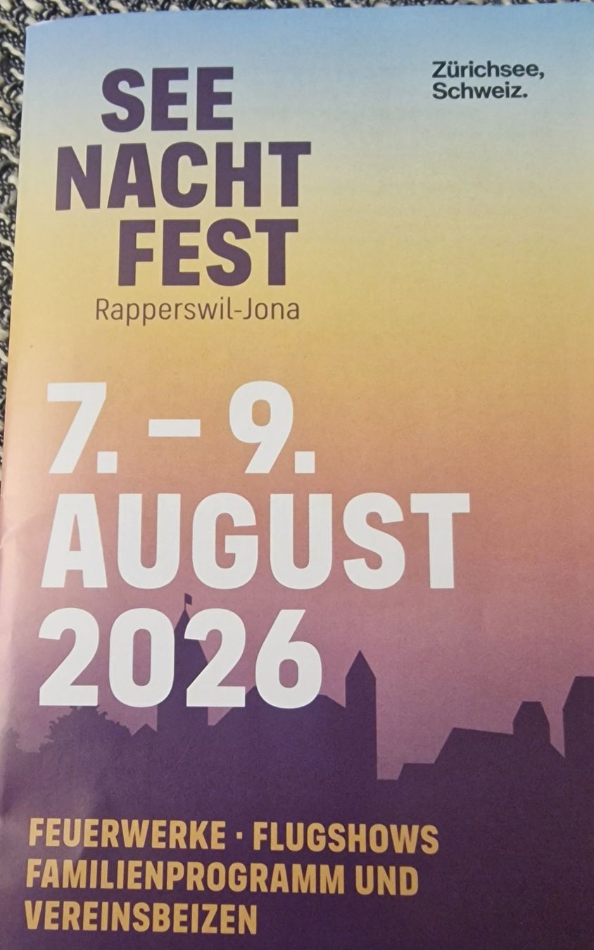 Billets: 2 Eintrittsbändel Seenachtsfest Rapperswil,  Samstag 8.8.26 – Neuf avec emballage d'origine à Jona par Jtschuderli 1