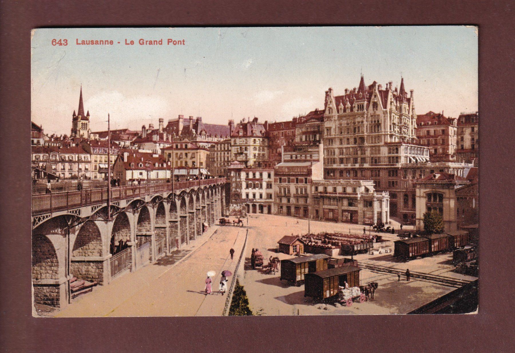 Cartoline postali: LAUSANNE - Flon - Grand Pont – Usato da Pully venduto da nicecards