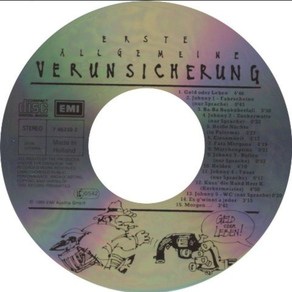 CD: Erste Allgemeine Verunsicherung (EAV) – Geld Oder Leben! – Usato da Brunnen venduto da Barfly5 2