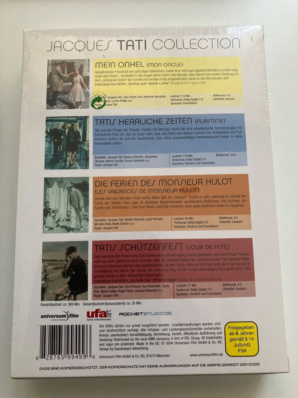 Tutti i DVDs: Jacques Tati Collection (4 DVDs) Neuware – Nuovo e nell'imballaggio originale da Arbon venduto da JoJoAs 1