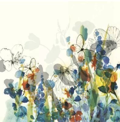 Tovaglioli: Serviette meadow (1510) 2Stk. – Nuovo (secondo la descrizione) da Schlatt TG venduto da kreativ-atelier