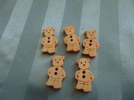 20 Holzknöpfe Winnie the Pooh natur