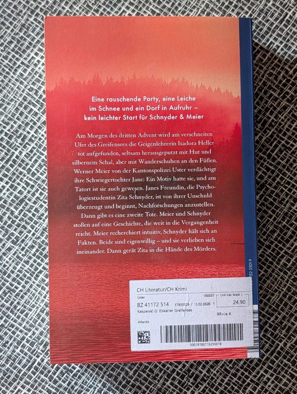 Libri: Gabriela Kasperski Eiskalter Greifensee Krimi – Usato da Nänikon venduto da Haexli_70 3