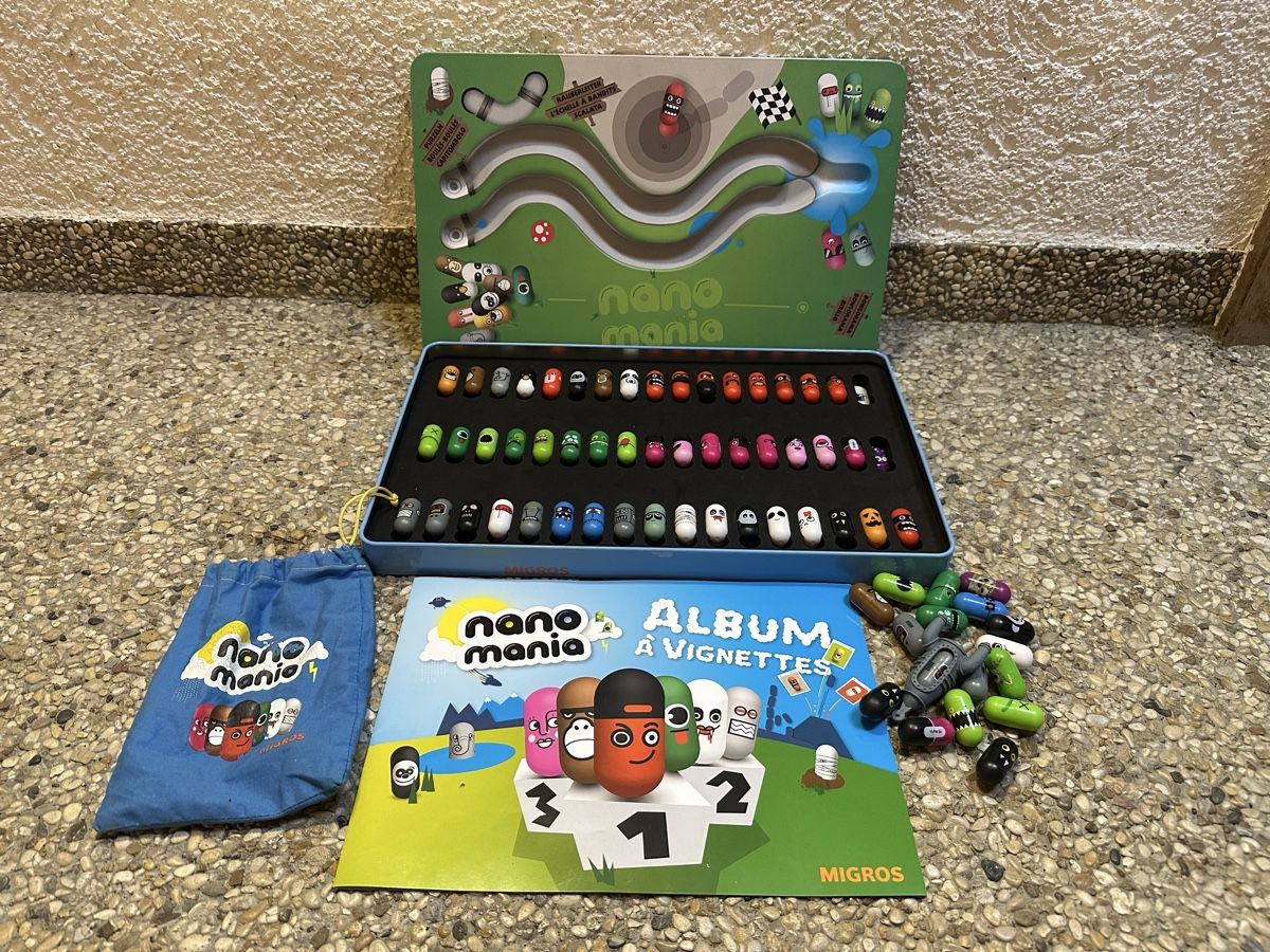 Migros Giocattoli: Migros Nano Mania avec Plateau – Usato da Givisiez venduto da dor_xb9k