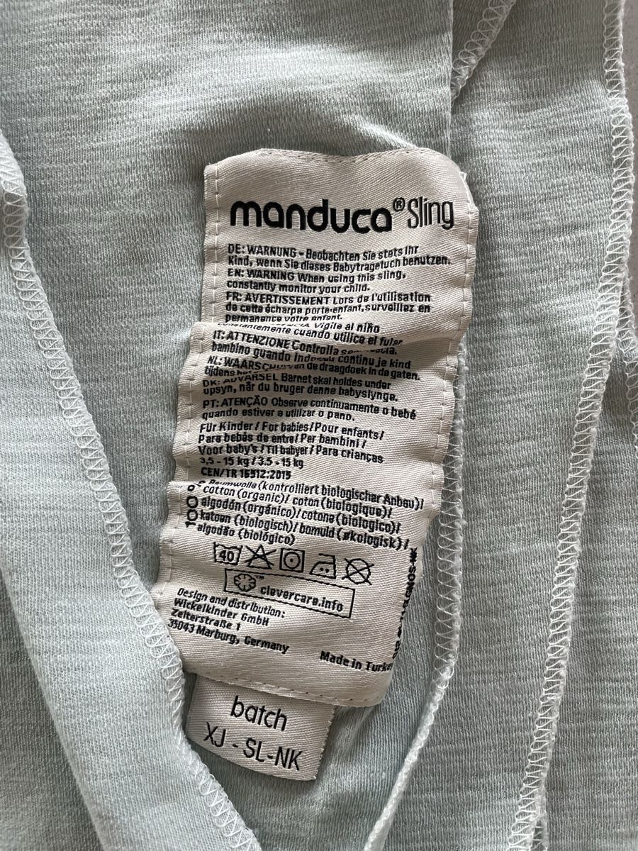 Manduca Bauch- & Rückentragen: Manduca Sling Tragetuch mintgrün  – Neu (gemäss Beschreibung) aus Thalwil von arn_6xfw 1