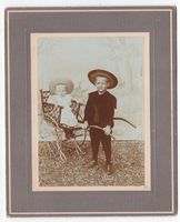 Antike Dreirad Foto ca 1890 Cabinet Card Spielzeug Veloziped