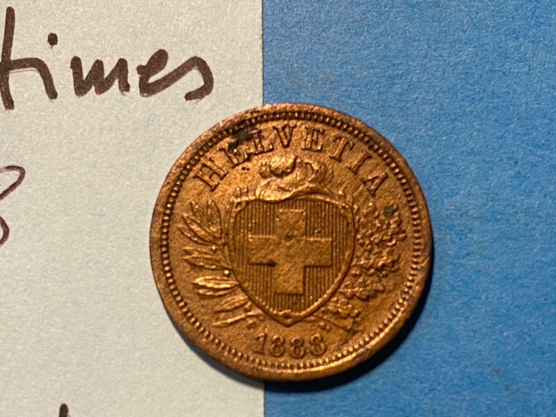 Tutti le monete: SUISSE : 2 CENTIMES 1888 – Usato da genève venduto da GEnumist 1