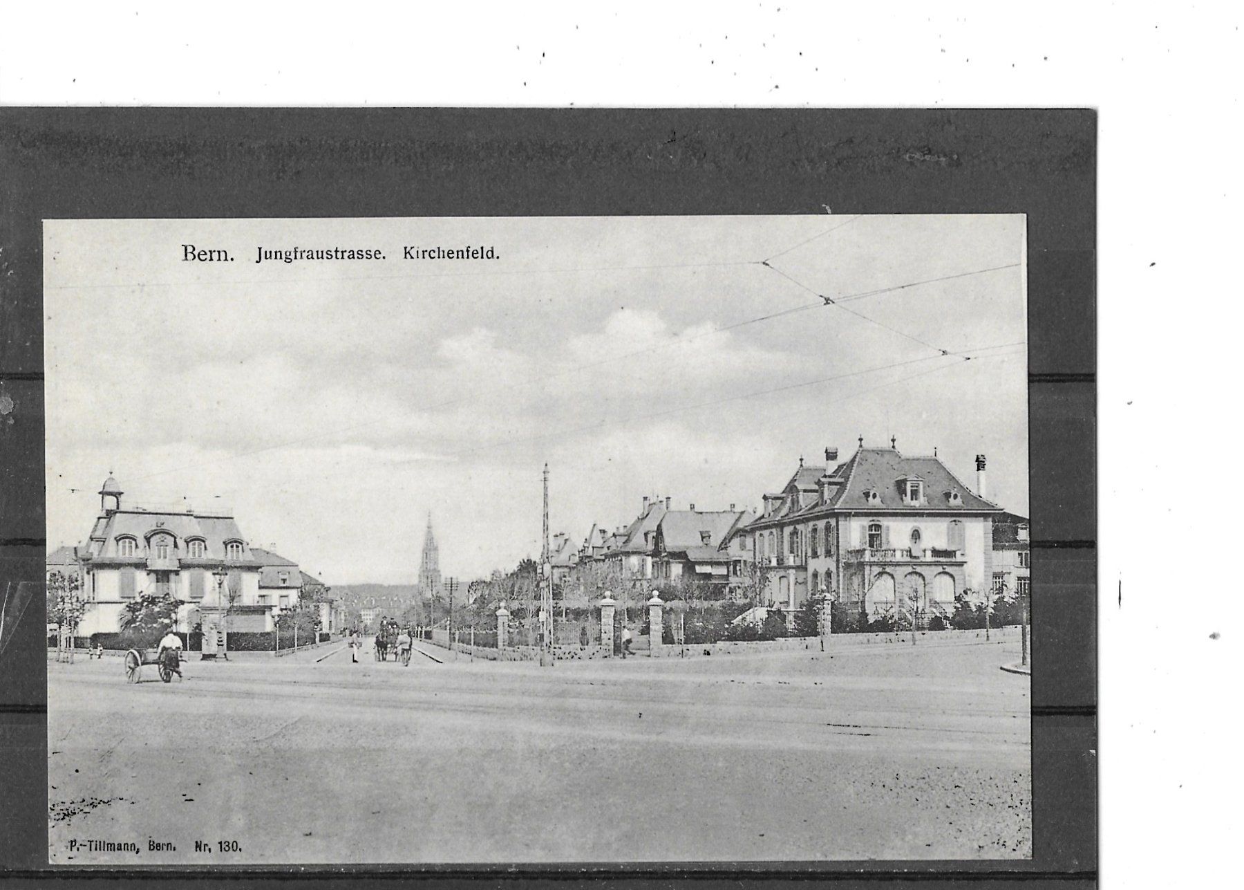 Cartoline postali: BE Bern Jungfraustrasse.  Kirchenfeld – Usato da Schocherswil venduto da Wilare