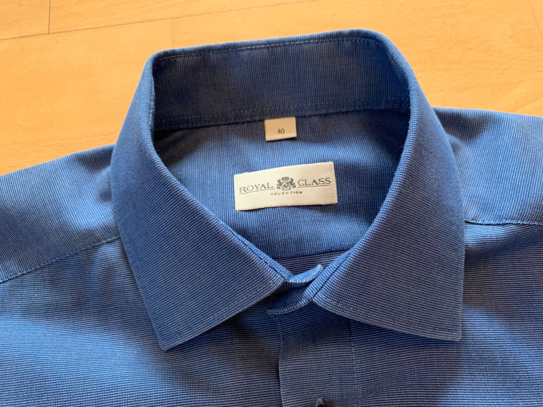 Camicie: ROYAL CLASSIC Herren Hemd, Gr. 40, Blau – Usato da Worb venduto da farben20zauber