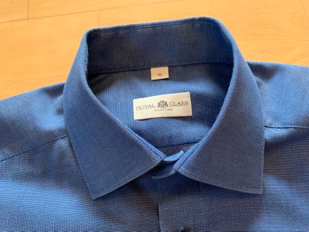 ROYAL CLASSIC Herren Hemd, Gr. 40, Blau