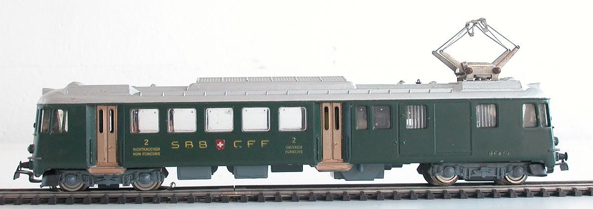 Hag Modelleisenbahnen: Hag elektr. Triebwagen BFe 4/4 der SBB Spur H0 – Gebraucht aus Oberwil BL von Klang 1