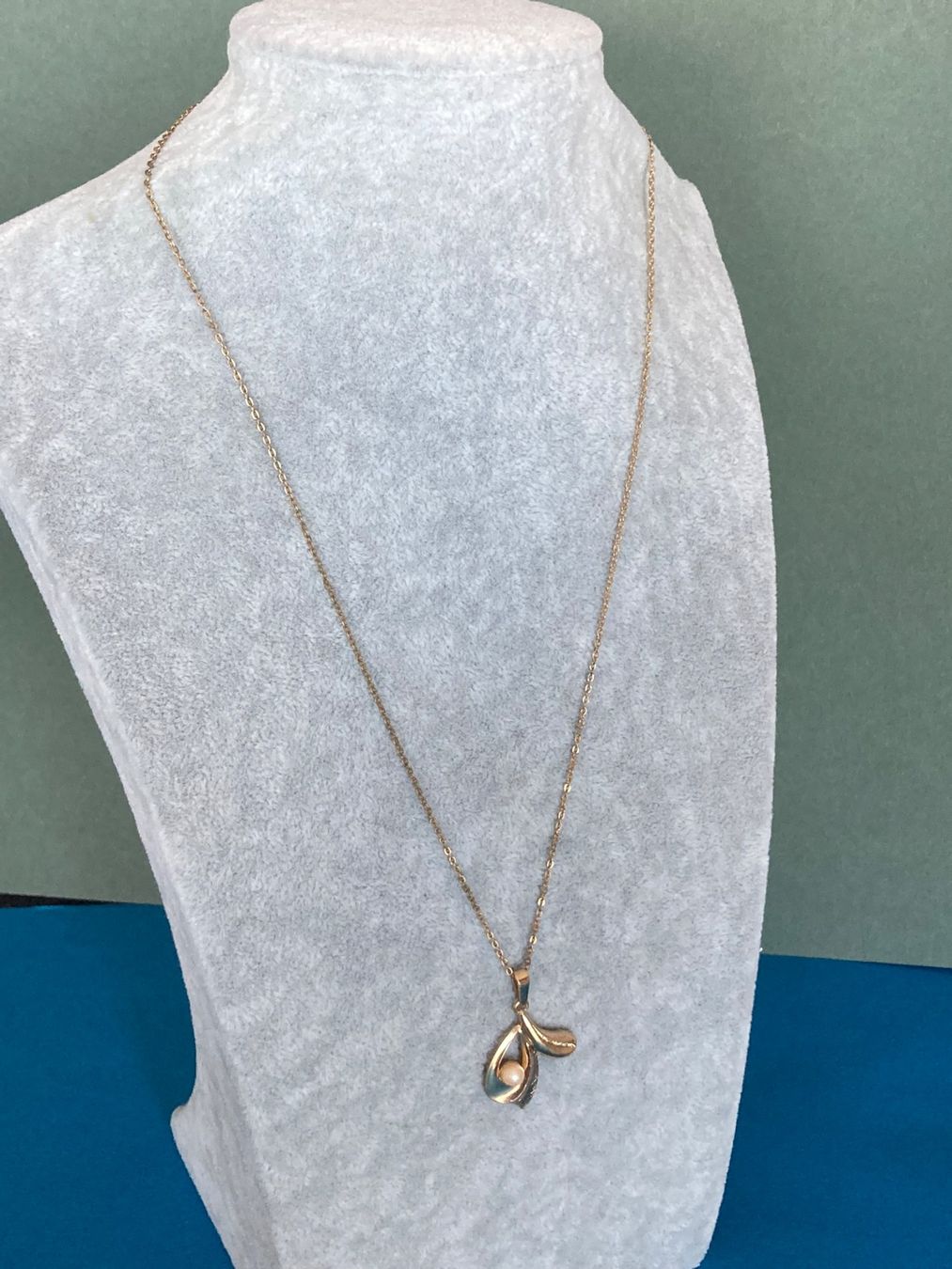 Catenine: Vergoldet Kette mit/ Perle (50) – Usato da Laufen venduto da Trendmarket 3