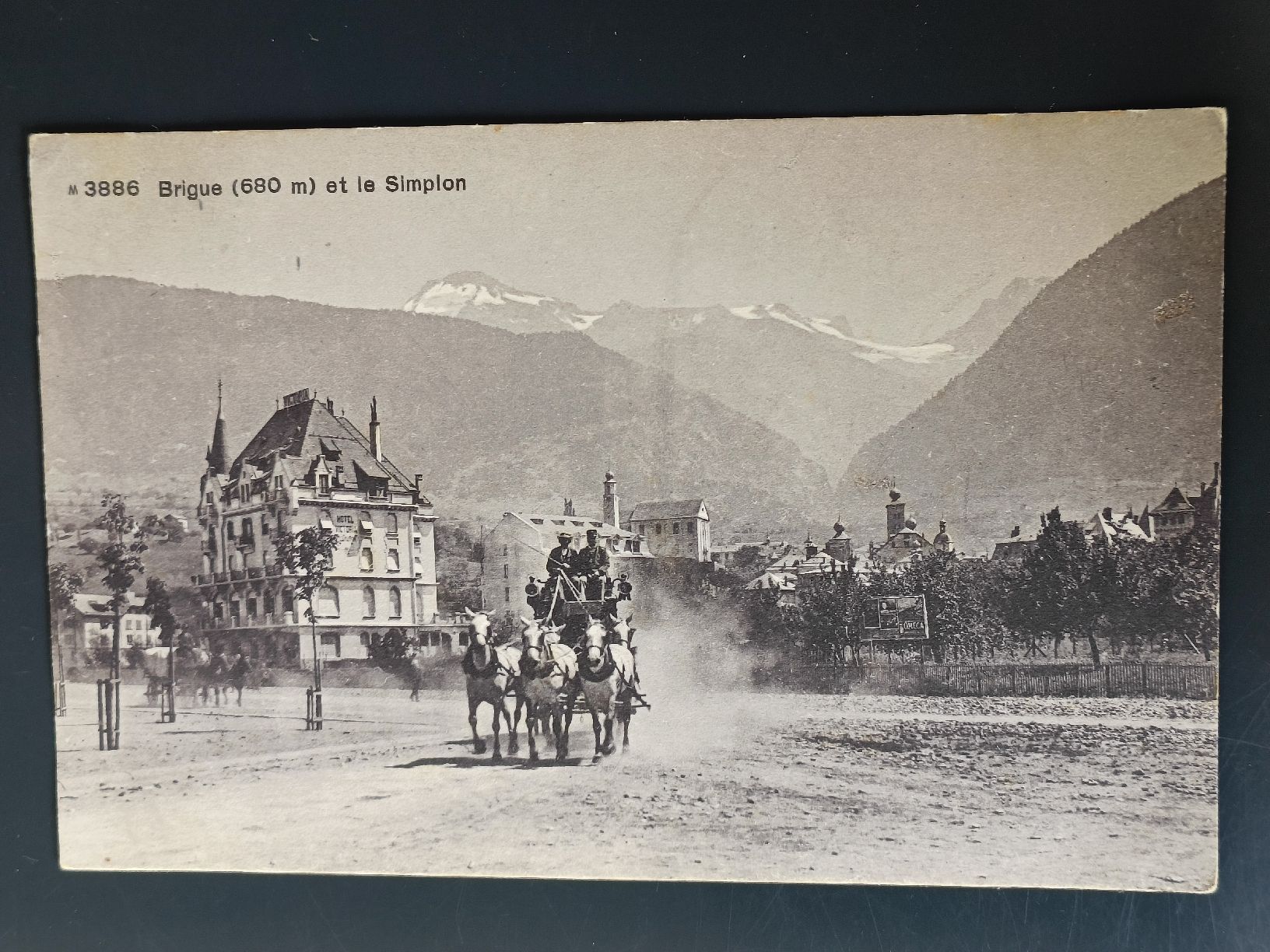 Cartoline postali: Alte PK / Brigue - mit Postkutsche Ausgabe ca. 1910 – Usato da Brugg AG venduto da Ente015