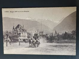 Alte PK / Brigue - mit Postkutsche Ausgabe ca. 1910