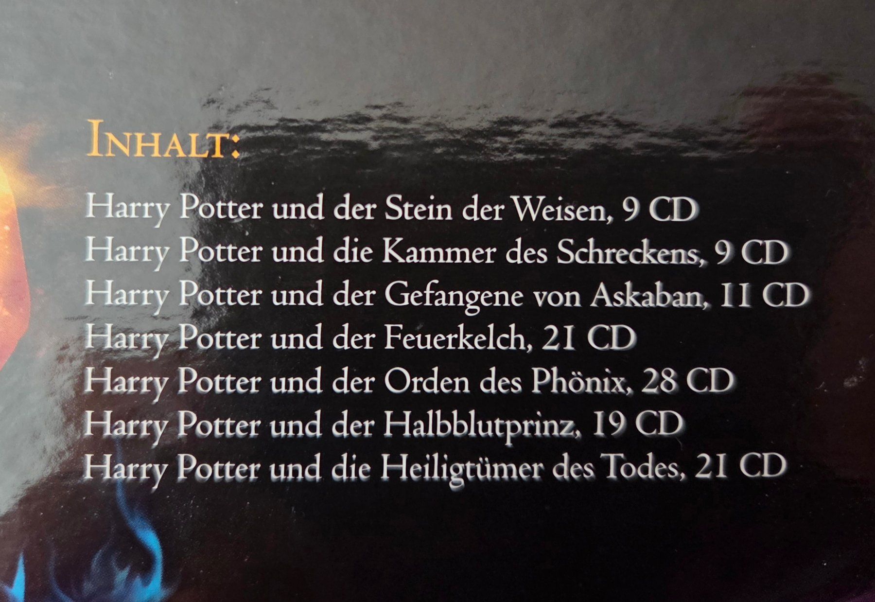 Audiolibri: Harry Potter - 108 CD's - Baende 1-7 - – Usato da Gossau SG venduto da tenerife11 2