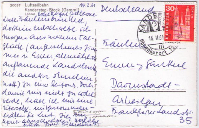 Cartes postales: Kandersteg + Luftseilbahn Kandersteg-Stock – D'occasion à Binningen par Mountainrider 1