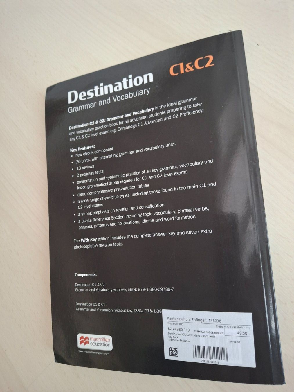 Bücher: Destination C1&C2 Grammar and Vocabulary book – Gebraucht aus Walterswil SO von peiper2 1