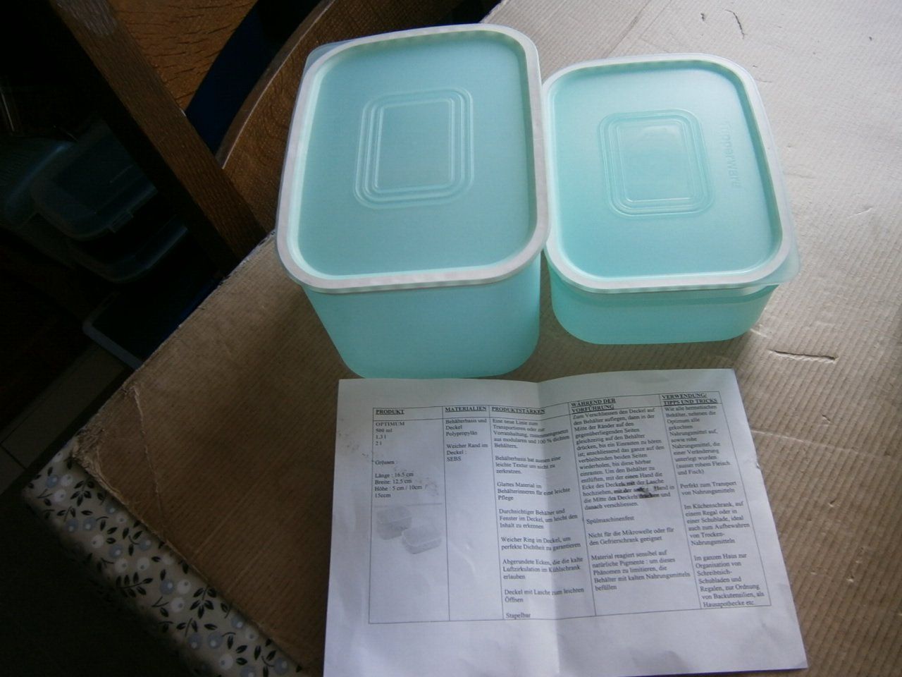 Tupperware Behälter & Ähnliches: Tupperware 2 Stück mit Deckel – Neu (gemäss Beschreibung) aus Pratteln von 66werni
