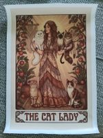 Affiche The Cat Lady illustration chats état neuf