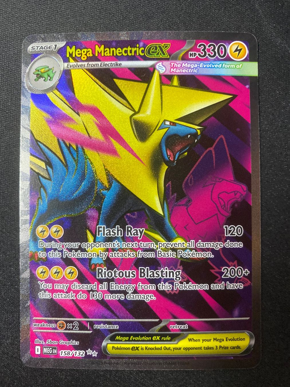 Pokémon Carte collezionabili: Mega Manectric ex 158 - Mega Voltenso - Mega Evolution - EN – Nuovo (secondo la descrizione) da Hausen AG venduto da Shrade