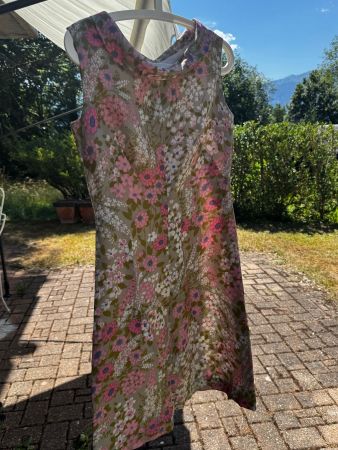 Robe en soie des années 1960’s ou 1970’s env. M