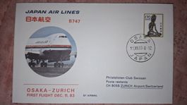 Swissair Osaka - Zürich 11.12.1983