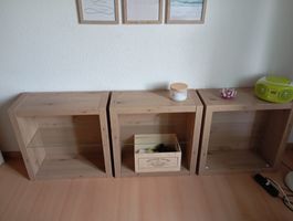 3 Holzmodule ca 40x40