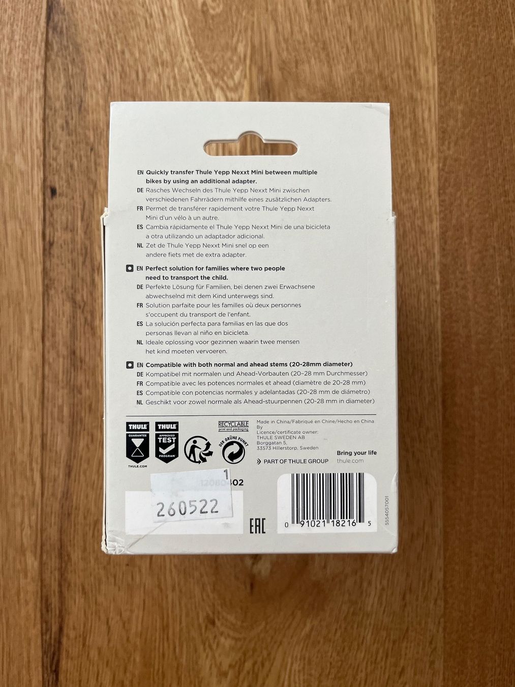 Carrozzine: Thule Zusatzhalter – Nuovo (secondo la descrizione) da Interlaken venduto da fbnscl 3
