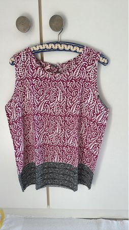 Sommerliches Top mit Paisley Muster Gr.L wenig getragen