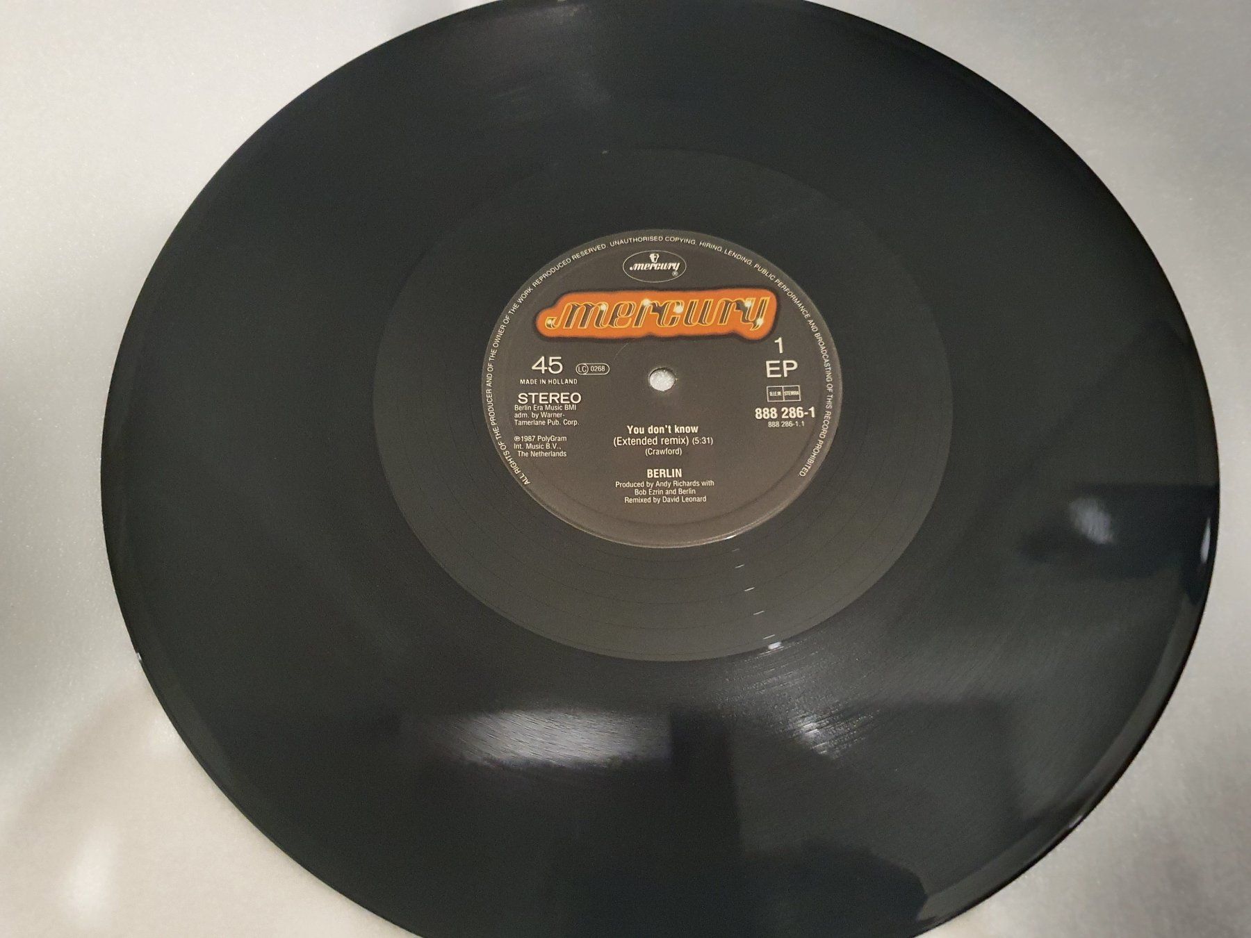 Dischi in vinile: Berlin – You Don't Know – Usato da Uster venduto da Vinyl-Leidenschaft 2