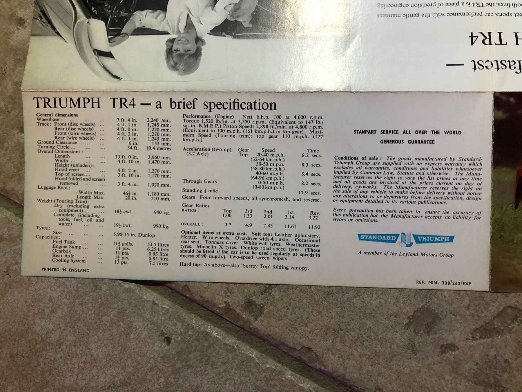 Triumph Documenti: Triumph TR4 – Usato da Morrens VD venduto da kawah2 7