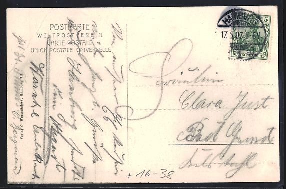 Cartoline postali: Grusskarten-AK Hamburg, Dampfer Pennsylv – Usato da Berlin venduto da bartko-reher 1