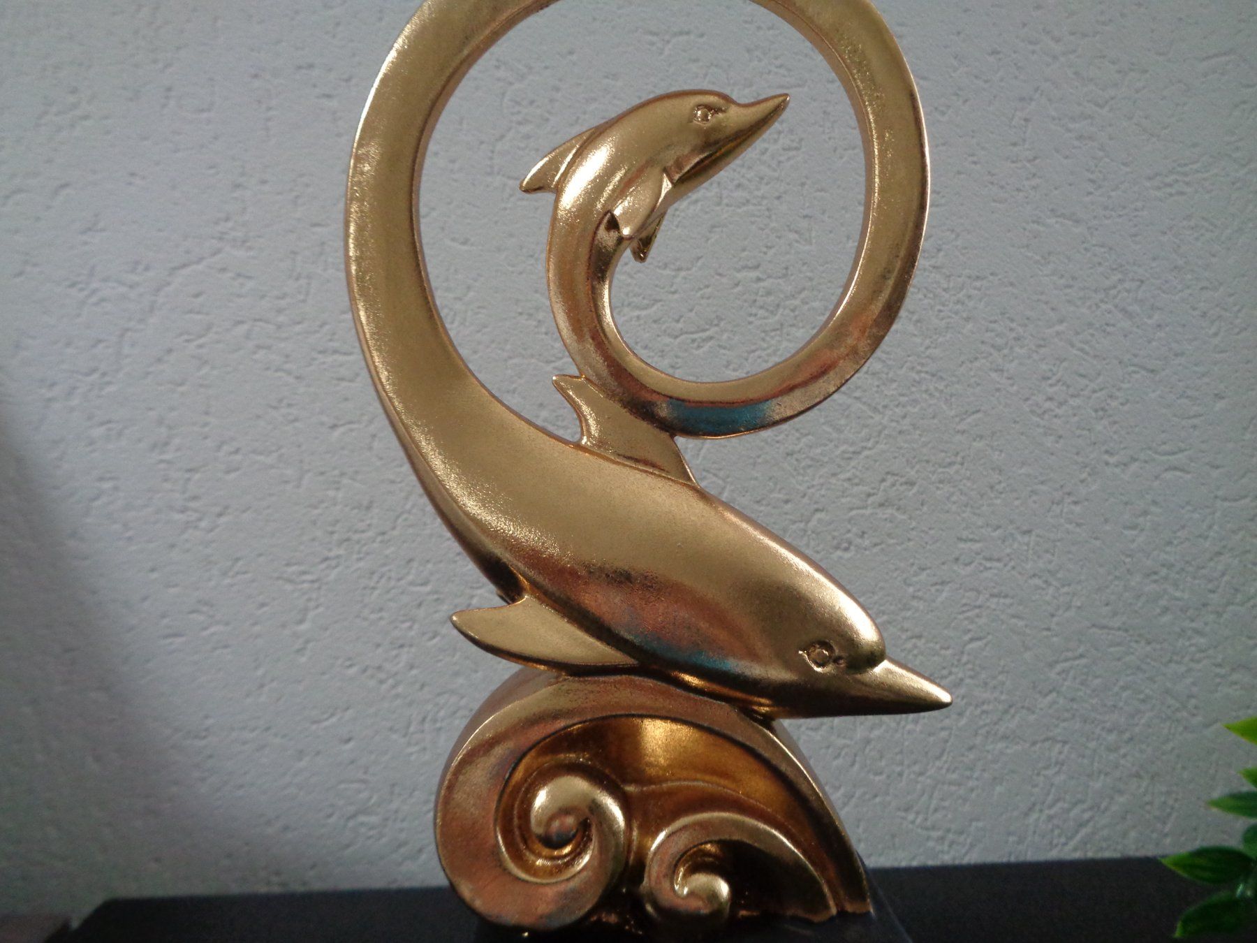 Statuette: Delfin Duo in gold – Nuovo e nell'imballaggio originale da Langenbruck venduto da Gumsi 3