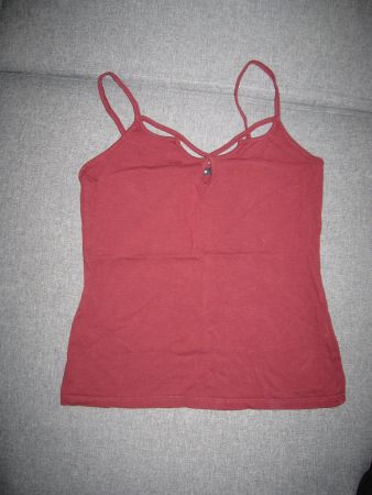 Top rot, S, Tally Weijl, 95% Baumwolle, 5% Elasthan