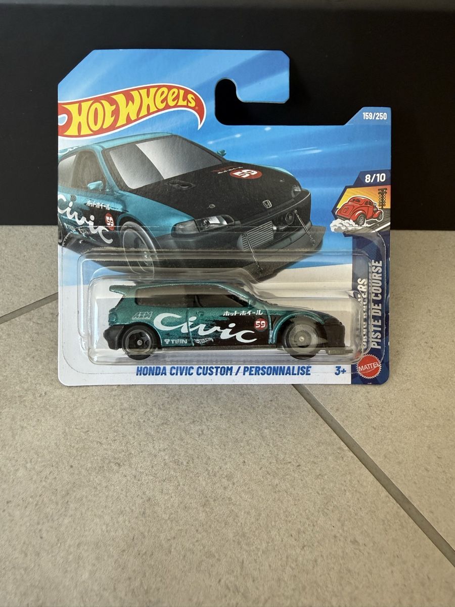 Hot Wheels Modellini d'auto: Hot Wheels Honda Civic Custom – Nuovo e nell'imballaggio originale da Yvorne venduto da AutoCollectionneur