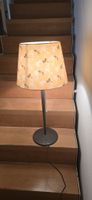 Retro Stehlampe mit Affenmuster Lampenschirm, Top Zustand