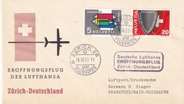 Erstflug Lufthansa Zürich - Frankfurt 1957
