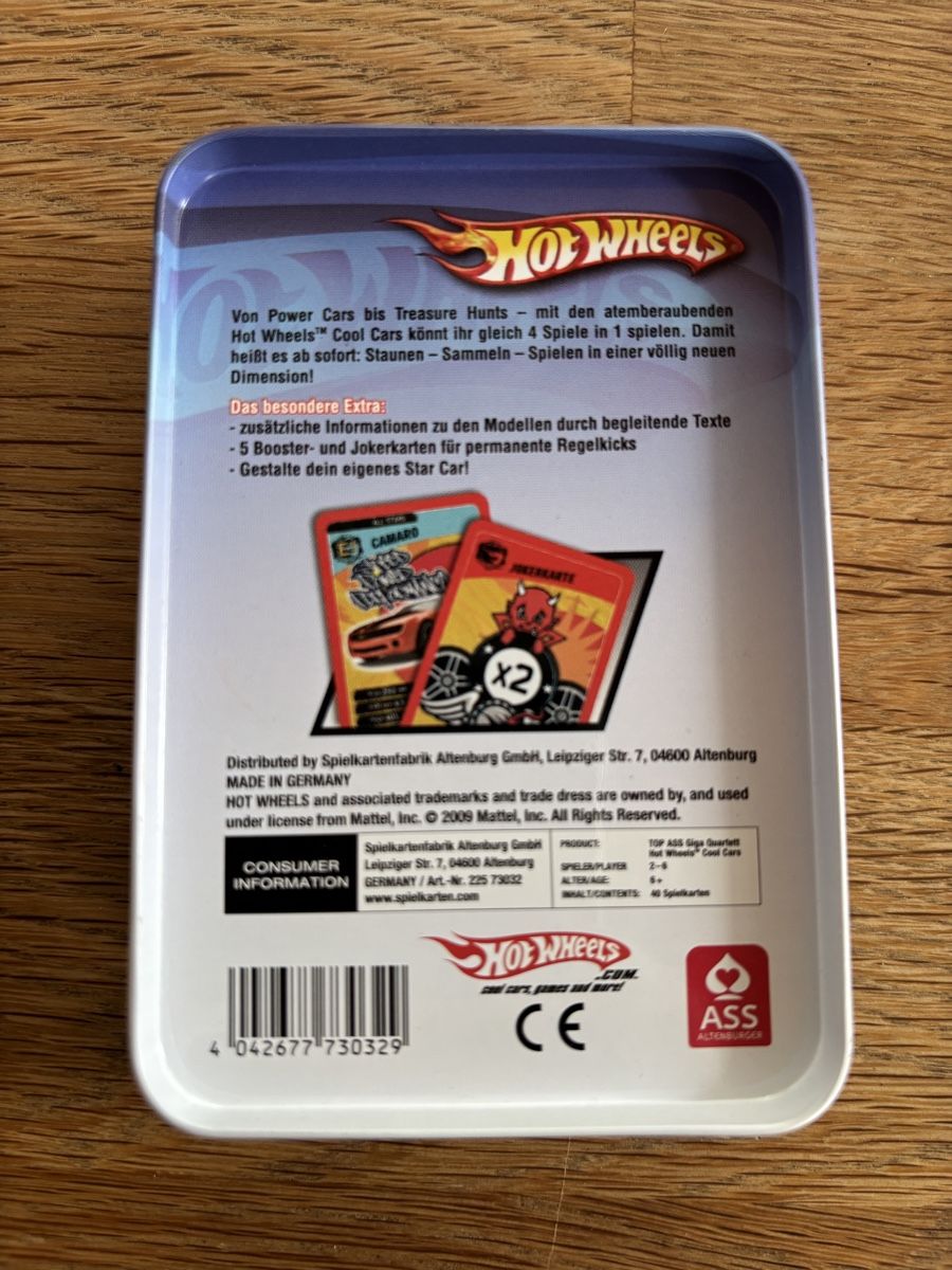 Giochi: Hot Wheels Giga Quartett Cool Cars – Usato da Gebenstorf venduto da pas_9p6b 2