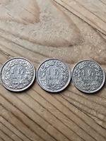 1 Franken 1955 Schweiz 3Silber Münzen  rarer Jahrgang