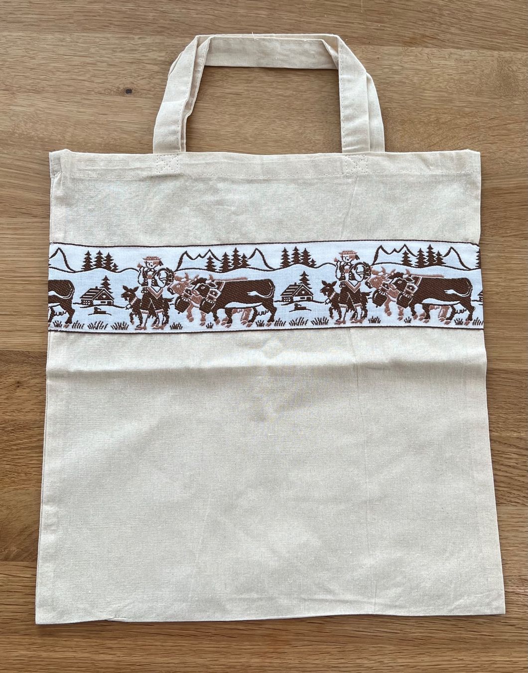 Taschen: Stofftasche, Einkaufsbeutel, Alpaufzug, neu – Neu und originalverpackt aus Engelburg von rautibus 1