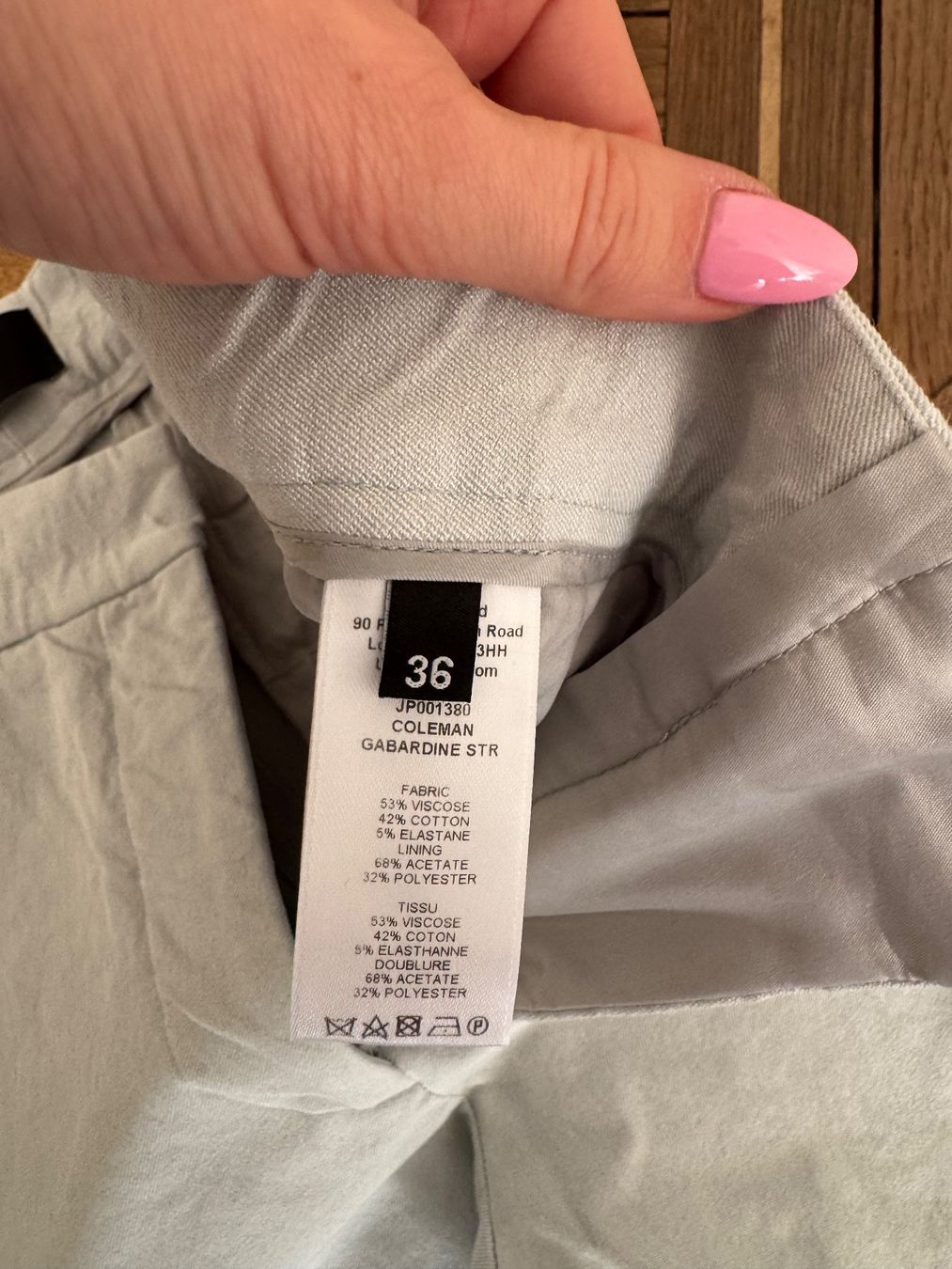 Pantaloni: Damen JOSEPH Hose in hellblau/greige – Usato da Meilen venduto da Emma_321 3
